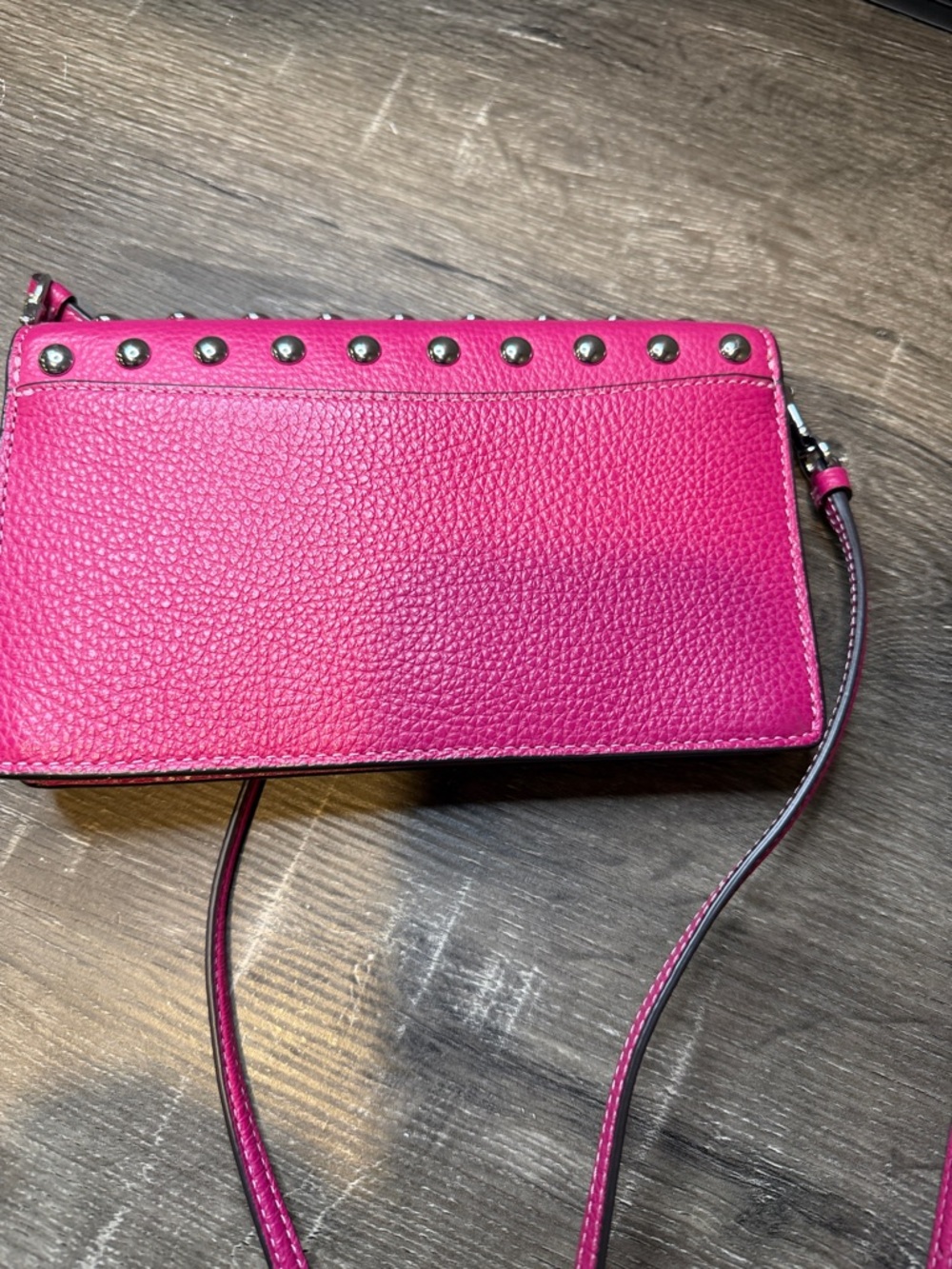 Coach Hot Pink Studded Crossbody - Picture 6 of 7